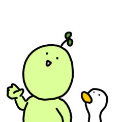 [LINEスタンプ] グリーンピースマンの日常1