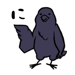 [LINEスタンプ] カラス群2