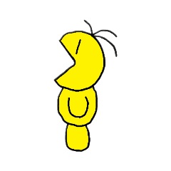 [LINEスタンプ] ブラウン(黄色)のスタンプ