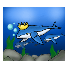 [LINEスタンプ] クジラさん！