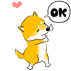 [LINEスタンプ] 激しく尻尾をふる柴犬 new5