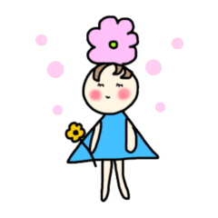 [LINEスタンプ] お花の妖精パナちゃん