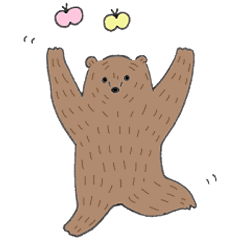 [LINEスタンプ] ほのぼのとした熊たちの日常