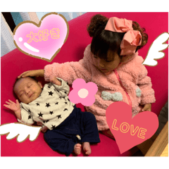[LINEスタンプ] 琥珀familyでらっくちゅ