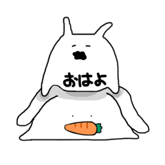 [LINEスタンプ] 色んな頭の悪いうさぎ