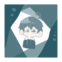 [LINEスタンプ] あお 男の子