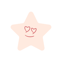 [LINEスタンプ] 目がハートちゃん