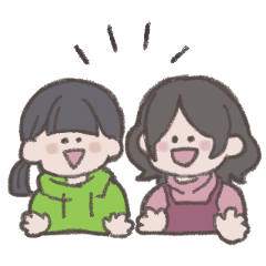 [LINEスタンプ] あねといもうと（と、あんしんぬい）