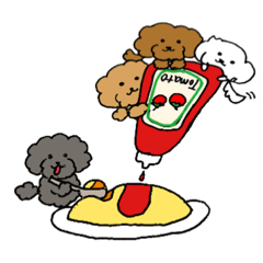 [LINEスタンプ] わんこ食堂