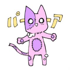 [LINEスタンプ] ツギハギねこ