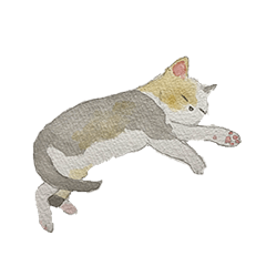 [LINEスタンプ] やる気のでない猫ちゃん