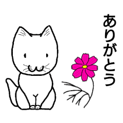 [LINEスタンプ] もふっとネコ、ハム、スズメさん