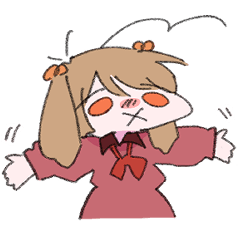 [LINEスタンプ] 擬人化3人娘スタンプ