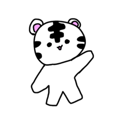 [LINEスタンプ] ホワイトタイガーさんの手描きスタンプ！