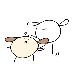 [LINEスタンプ] プリン犬とその飼い主