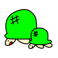 [LINEスタンプ] かめちゃんの日常スタンプ