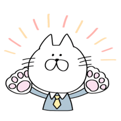 [LINEスタンプ] ねこ社長の韓国語