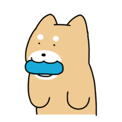 [LINEスタンプ] えへへしばいぬ