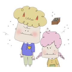 [LINEスタンプ] おににん。
