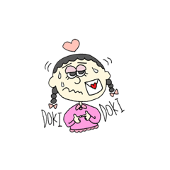 [LINEスタンプ] 顔にかいてある人たち。