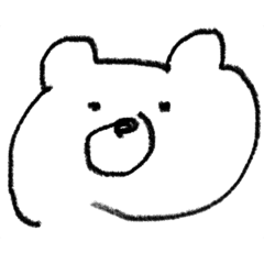 [LINEスタンプ] ぼーっと、くま