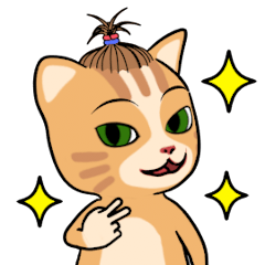 [LINEスタンプ] 髪結いの猫