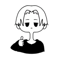 [LINEスタンプ] モノクロコンビ