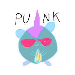 [LINEスタンプ] パンクハムスター