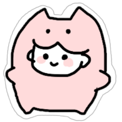 [LINEスタンプ] あざとい！ねこかぶりちゃん！