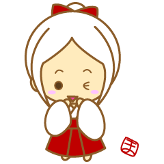 [LINEスタンプ] まみんんこの毎日使える巫女様スタンプ