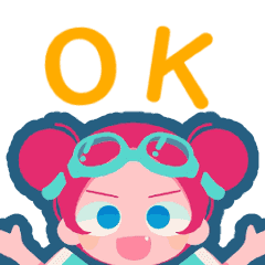 [LINEスタンプ] 動く！お団子ツインの女の子