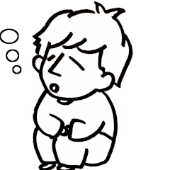 [LINEスタンプ] いつでもほのぼのくん