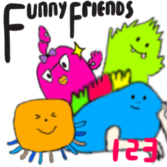 [LINEスタンプ] FunnyFriends123