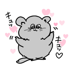 [LINEスタンプ] チンチラのぽんちスタンプ01