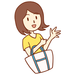 [LINEスタンプ] おかいもの節子