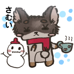 [LINEスタンプ] イラスト風 チワワ2