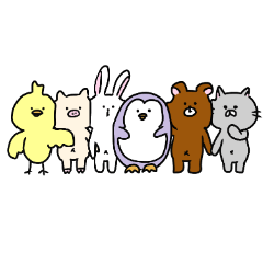 [LINEスタンプ] 動物の日常(つかえる)