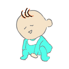 [LINEスタンプ] ツルツルベイビー