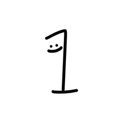 [LINEスタンプ] 顔あり数字スタンプ