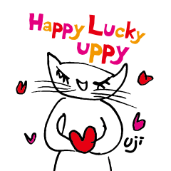 [LINEスタンプ] UPPYねこ_シンプルVer