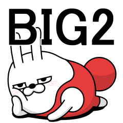 [LINEスタンプ] BIG 擦れうさぎ2