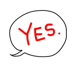 [LINEスタンプ] ただの返事 吹き出しの