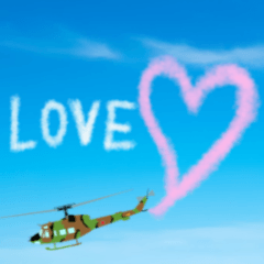 [LINEスタンプ] 陸自ヘリ(UH-1J)スタンプ