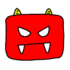 [LINEスタンプ] 鬼の顔で伝わる？