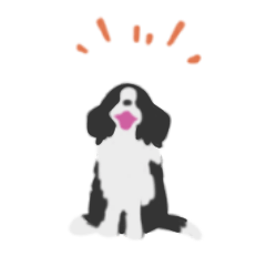 [LINEスタンプ] しゃべらないボーダーコリー