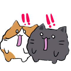 [LINEスタンプ] おばぎなねこ