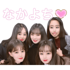 [LINEスタンプ] 5girls！