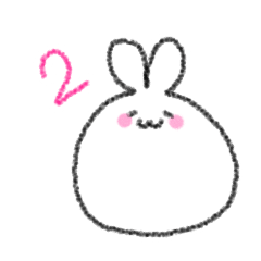 [LINEスタンプ] うさぎんちゃく2