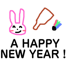 [LINEスタンプ] へたうまうさぎさん2