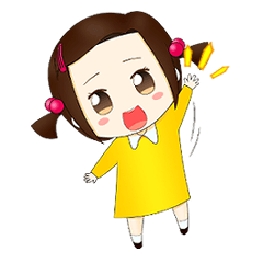 [LINEスタンプ] わがむすめ！(Korean_Ver)